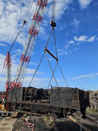 Demantelement Enfoureuse Grue